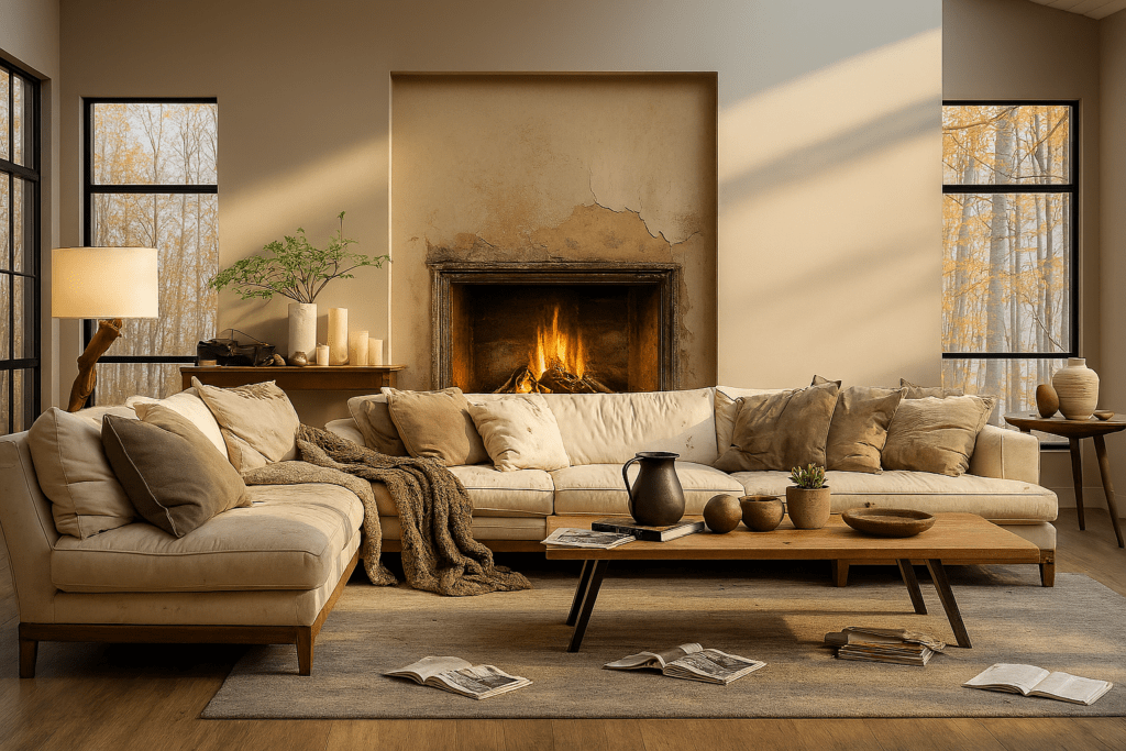 Cheminée avant rénovation